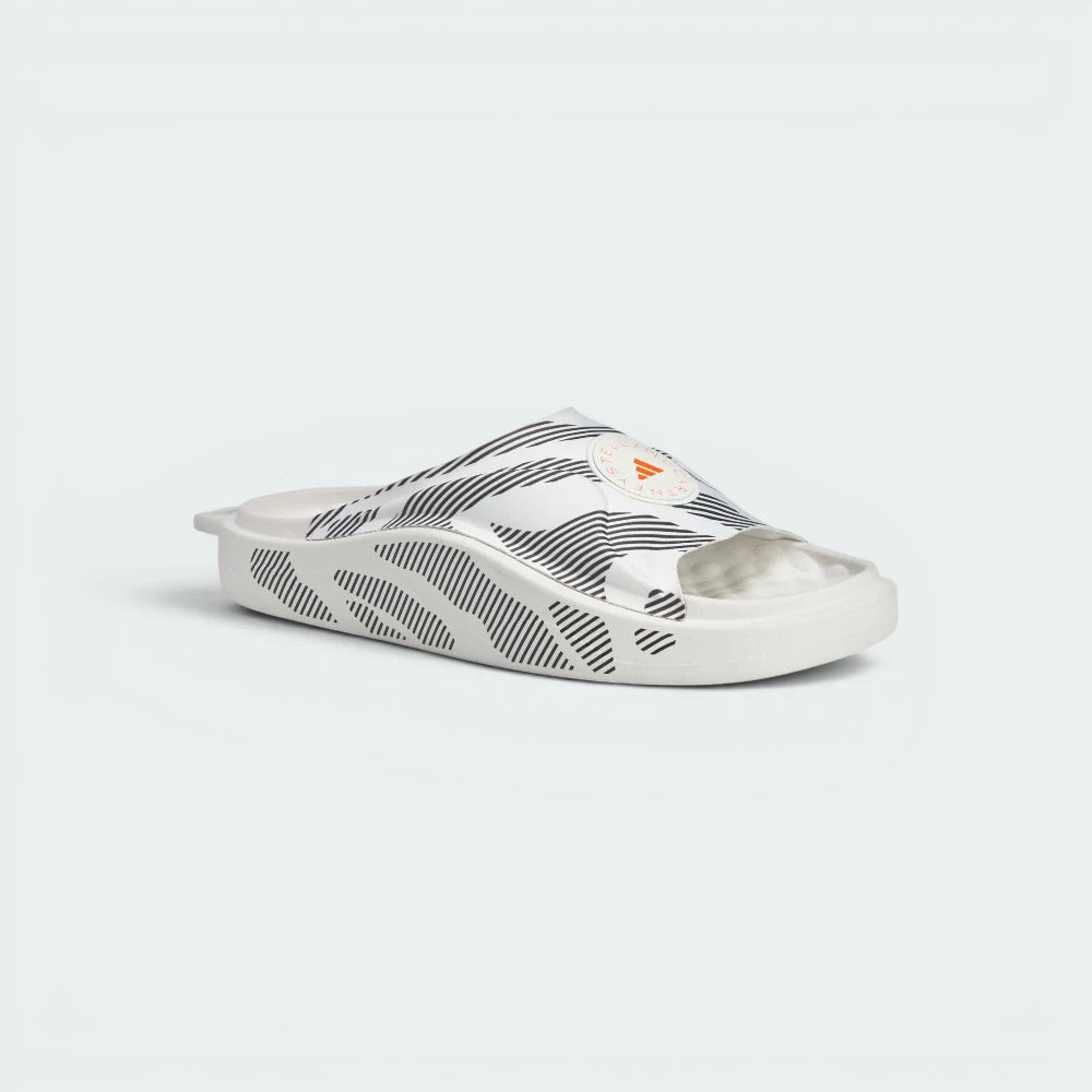 Emphasising the low-profile designer stance and the professional harmony of the fabric strap textures.