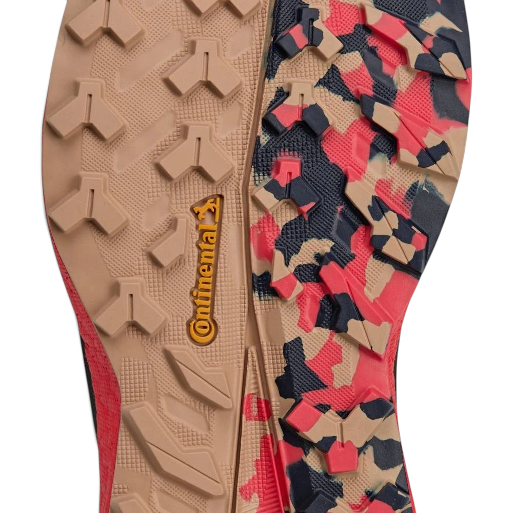 Close-up of shoe soles with Continental logo on a light gray background