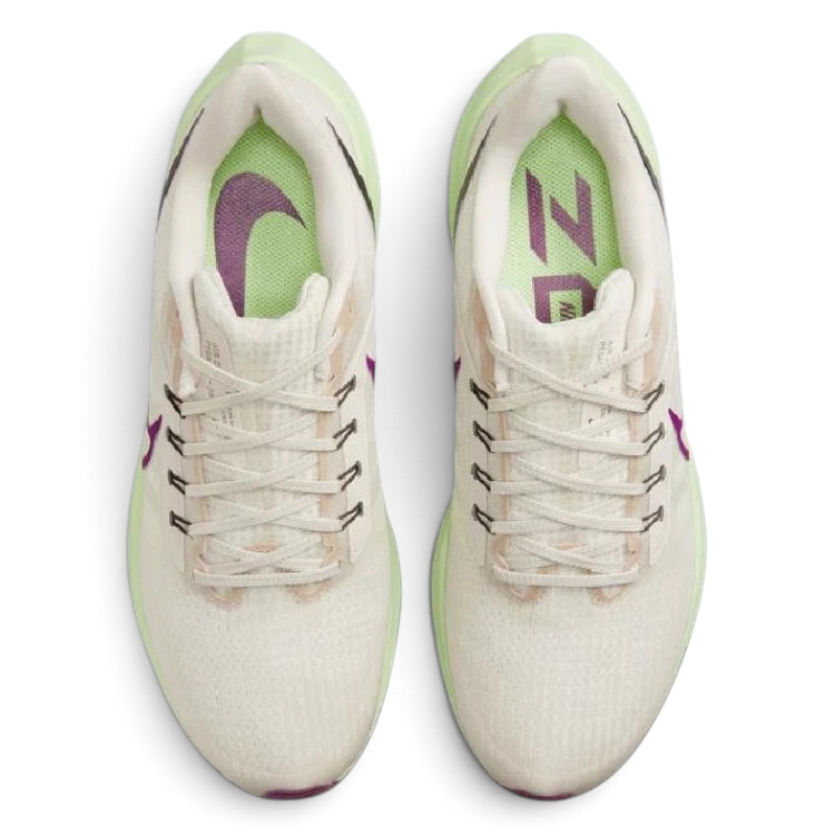 Top-Down View of Pair: Looking down at the technical lacing system and the breathable engineered mesh across the toe box.