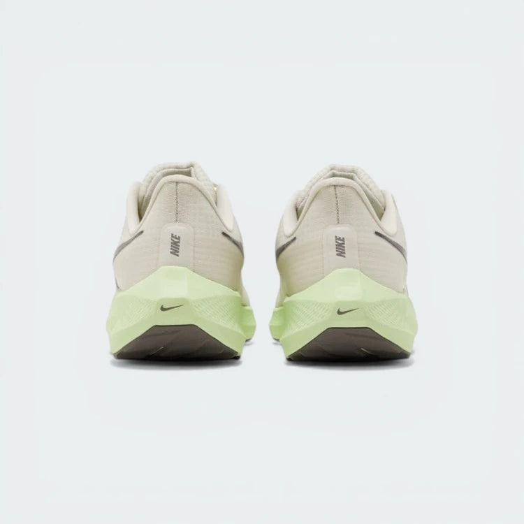 View from Behind Looking at the Heel: Focusing on the streamlined heel shape and the subtle branding on the rear.