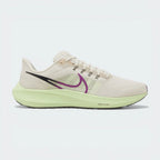 Side Profile Image: The Light Orewood Brown Pegasus 39, highlighting the Red Plum Swoosh and the clean Sail-coloured React midsole.