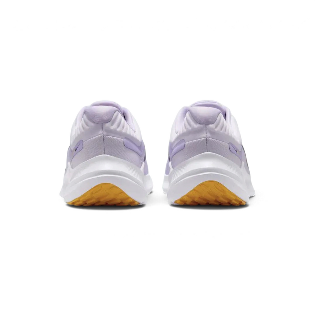 Nike Quest 5 Women's Purple Running Shoes DD9291-500 back view showing heel loop and collar padding for support