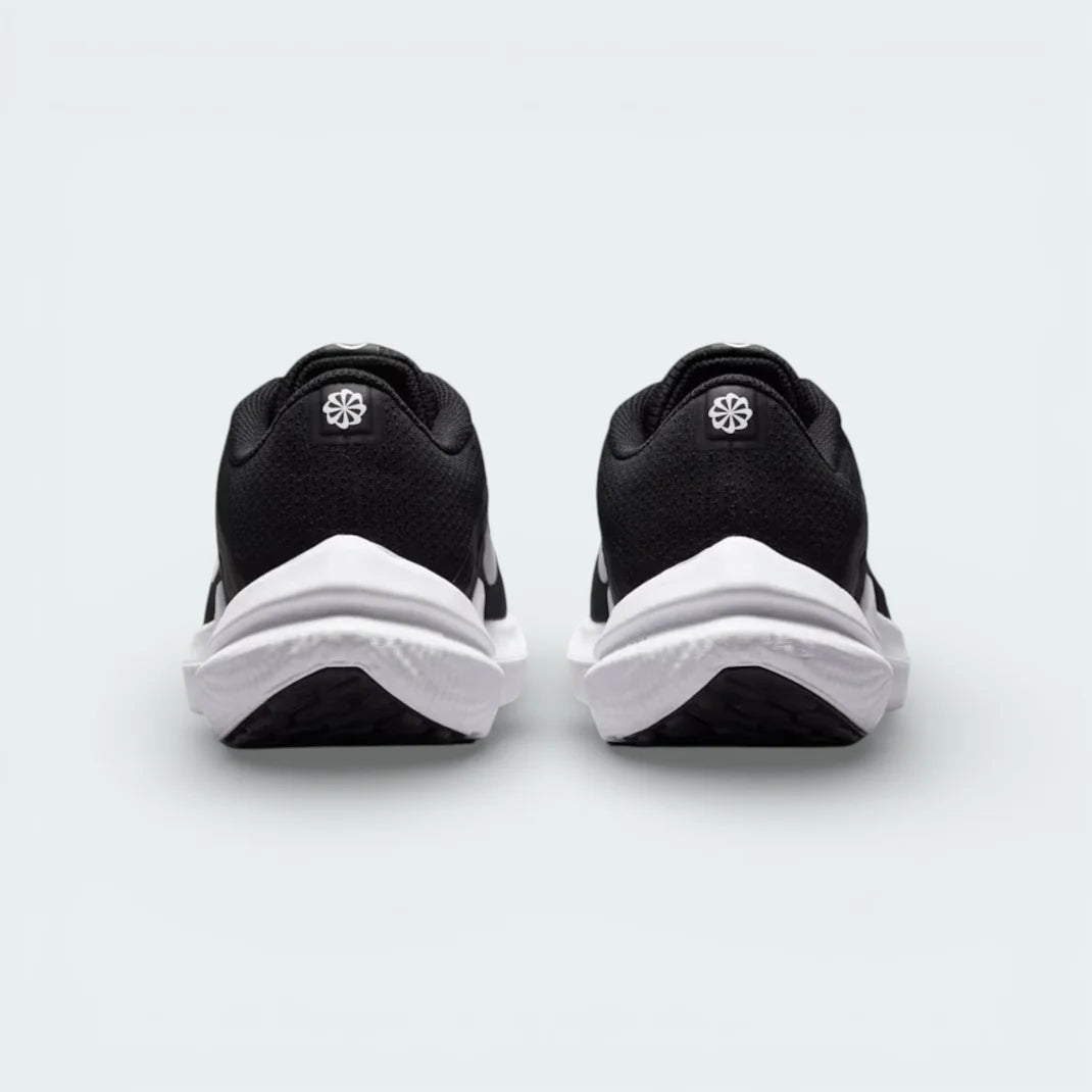 Rear view focusing on the structured heel counter and the padded collar designed for a secure, comfortable fit around the ankle.