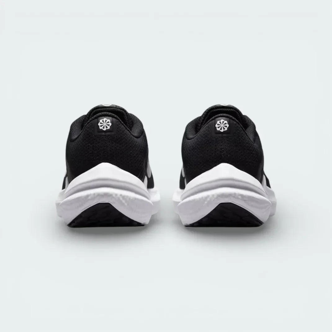 Rear view focusing on the structured heel counter and the padded collar designed for a secure, comfortable fit around the ankle.