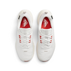 Focuses on the tightly locked-in lace closure layout, the clean alignment of the integrated midfoot cables, and the neat sock-like internal sleeve.