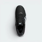 Focuses on the locked-in TPU eyelet lacing architecture and the high-definition texture of the lightly padded mesh tongue.