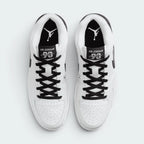 Top-Down View of Pair: Focuses on the premium lacing system and the breathable textile sections of the upper.
