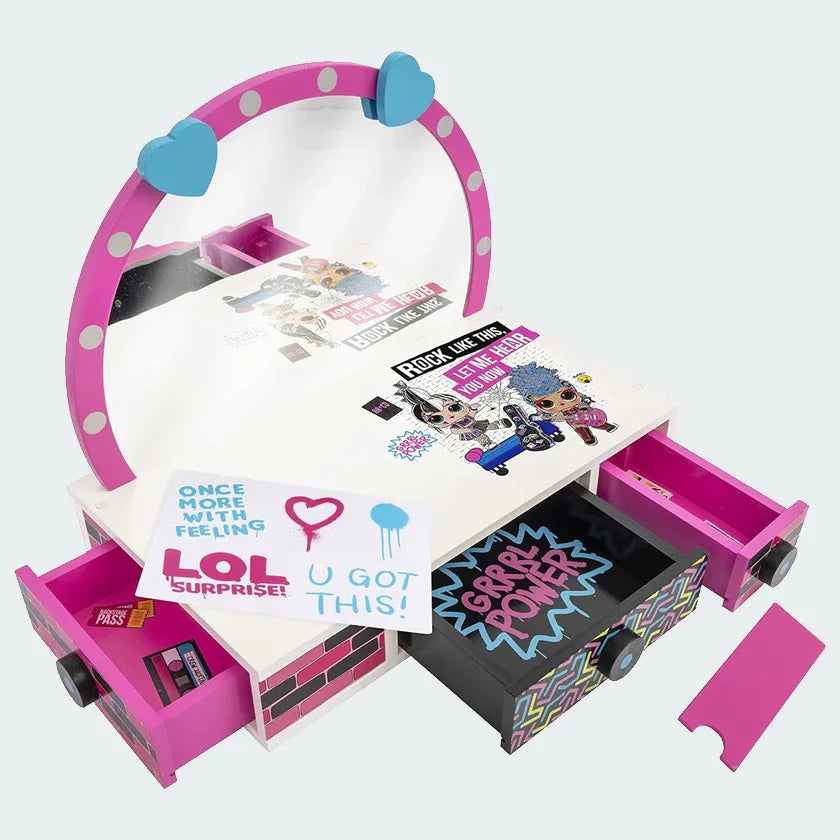 tradesports.co.uk LOL Surprise Wooden Table Top Vanity Unit Main image