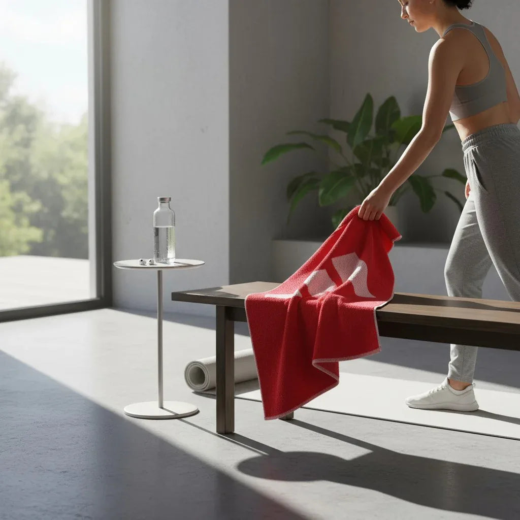 Adidas Cotton Training Towel Small Red IR6243 Secondary image