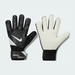 Overhead view of both gloves laid flat, showcasing the smooth latex palm and the high-contrast Nike Swoosh on the backhand.