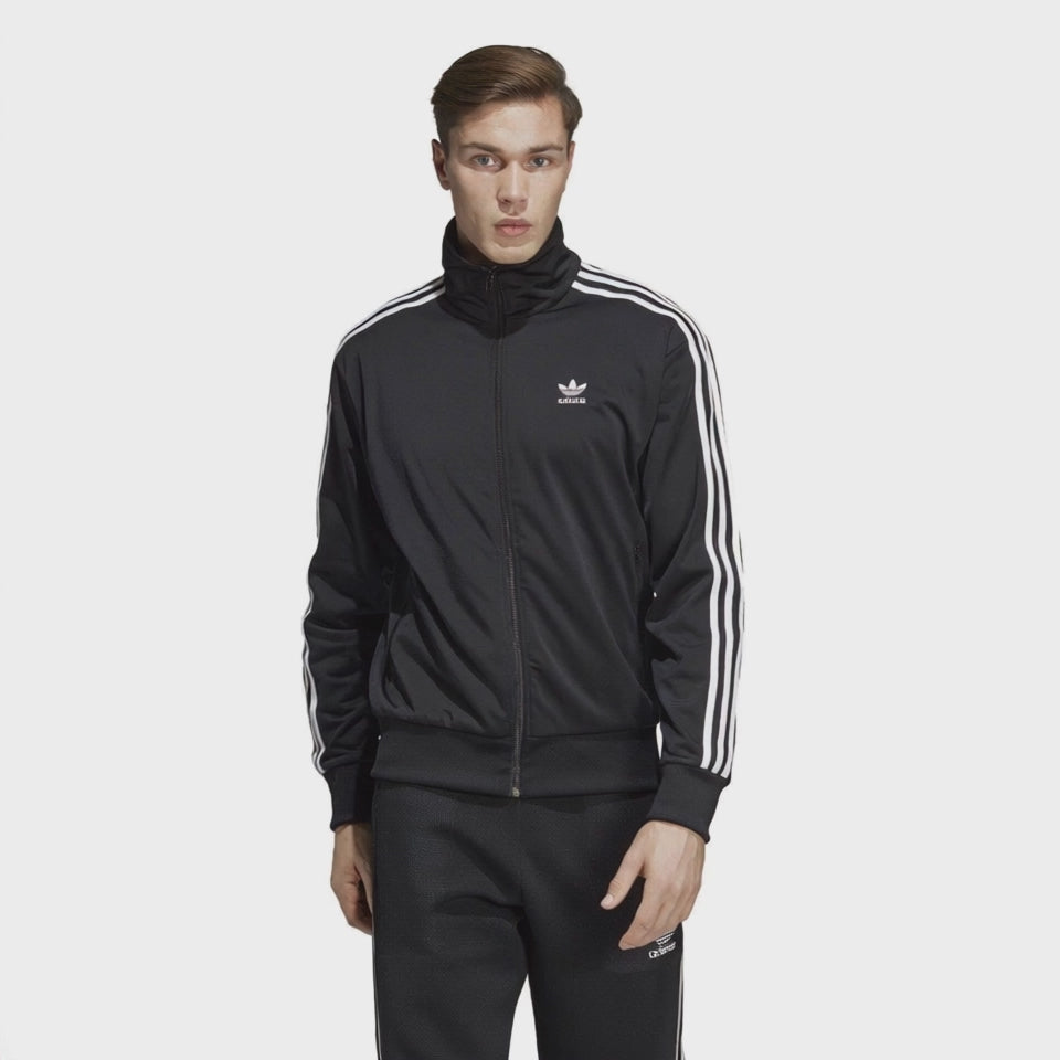 Adidas Firebird Track Jacket Men's Classic Sportswear Black DV1530