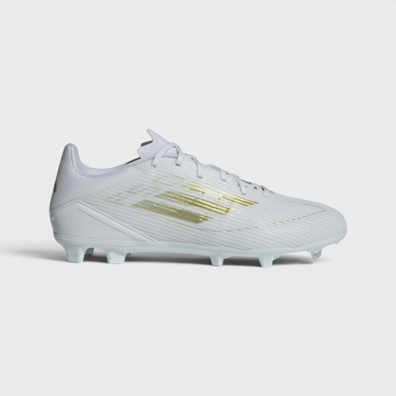 adidas F50 League Firm/Multi-Ground Boots - Cloud White / Gold Metallic / Cloud White IE0604