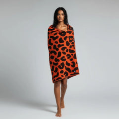 Adidas Rich Mnisi Leopard Print Towel - True Orange HD4765
