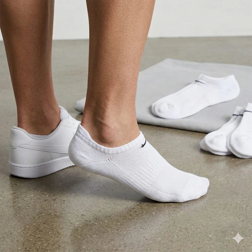 Nike Everyday Unisex No-Show Socks (3 Pairs) - White SX7673-101