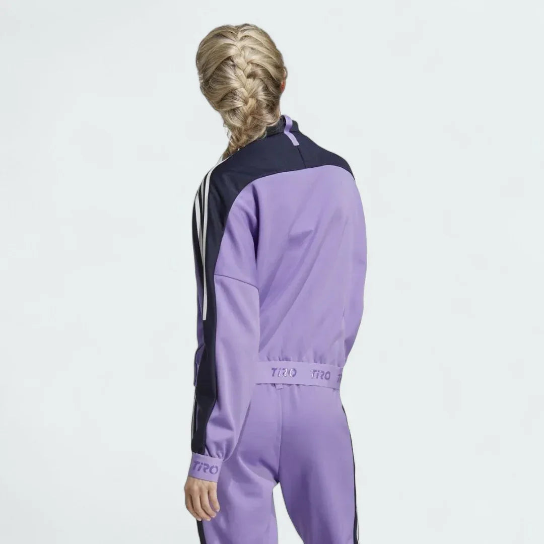 Adidas Tiro Track Top Women's Sports Training Jacket Purple HY3845 Secondary image