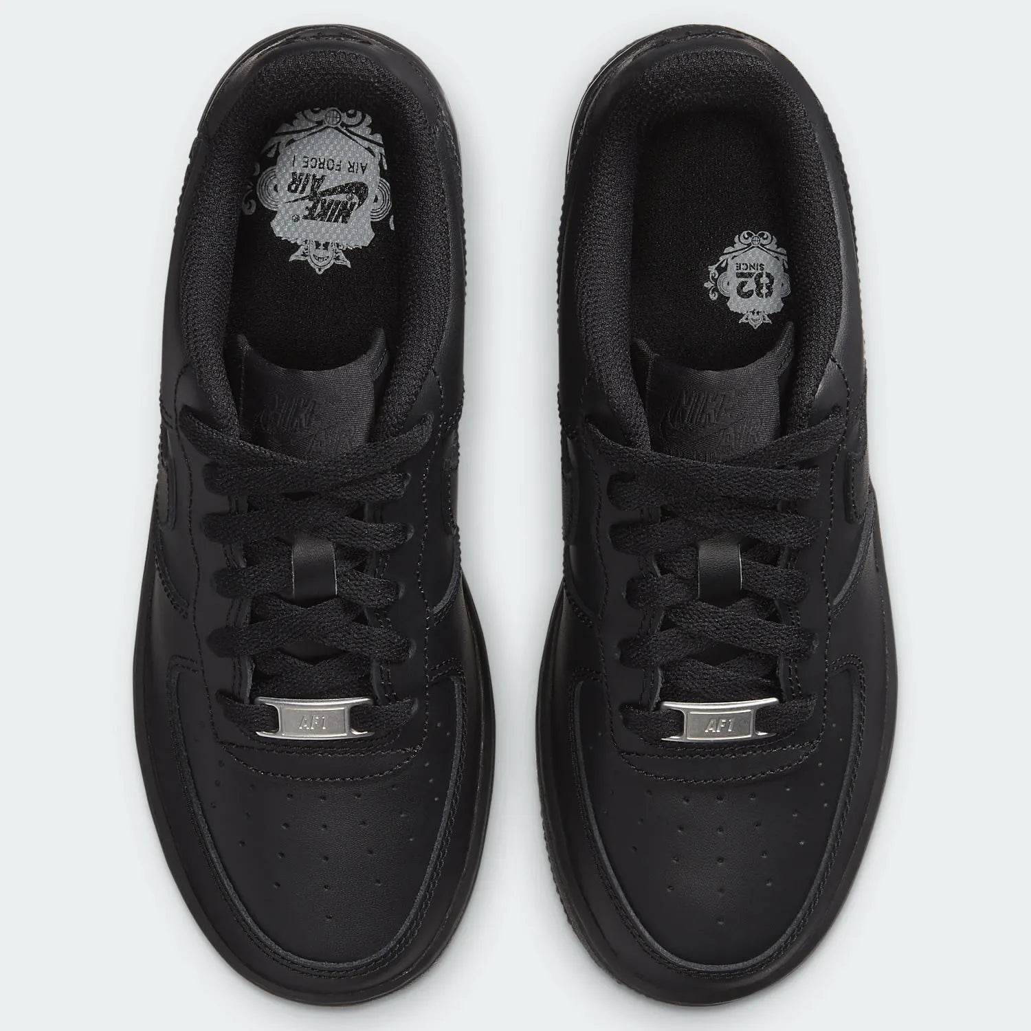 tradesports.co.uk Nike Juniors Air Force 1 All Black 2014 Shoes 314192 009