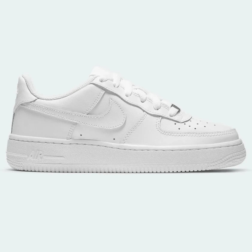 Junior white top air force 1s