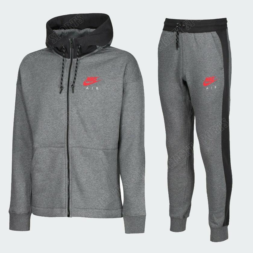 Nike Air NSW Fleece Men's Training Tracksuit Grey 861628 091 Secondary image