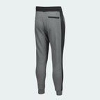 Nike Air NSW Fleece Men's Tracksuit in heather grey, back view showcasing the tapered fit of the pants.