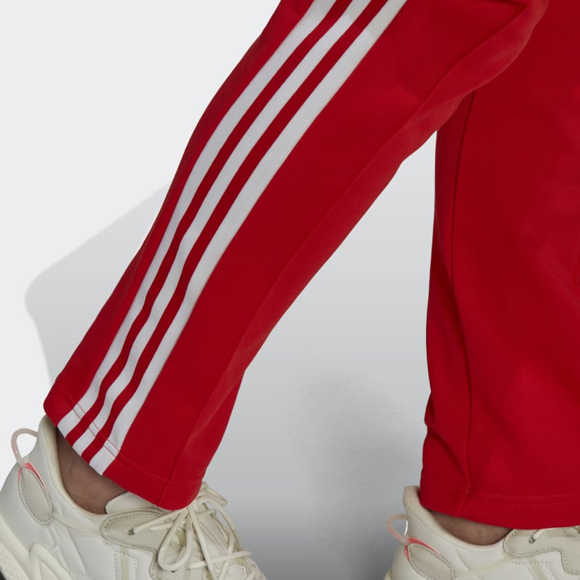 adidas Originals adicolor Three Stripe Jacket  Track Pants In Red  ASOS