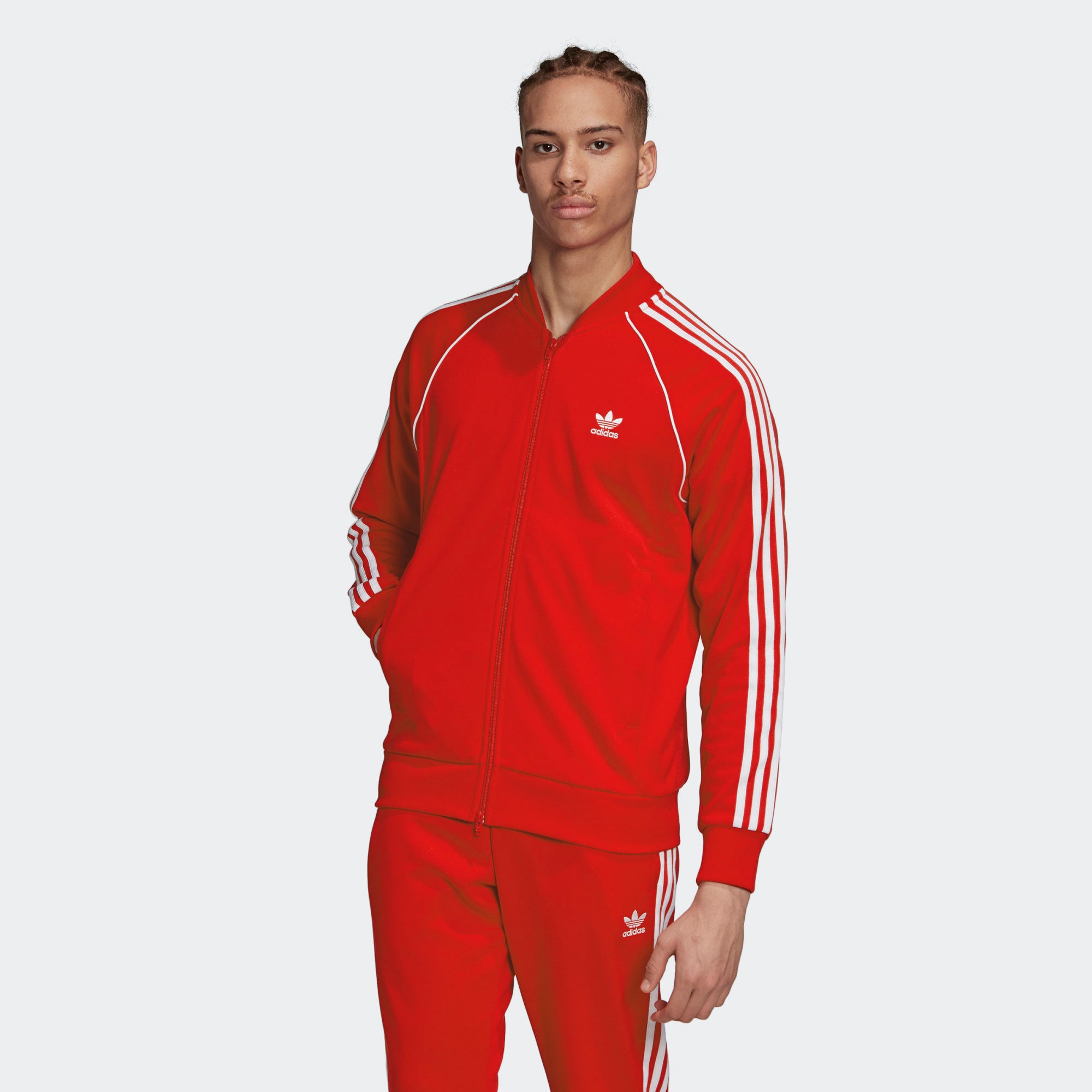 Ond Fremskreden Gylden Adidas Originals Men's Adicolor Superstar Track Jacket - Red GF0196 - Trade  Sports