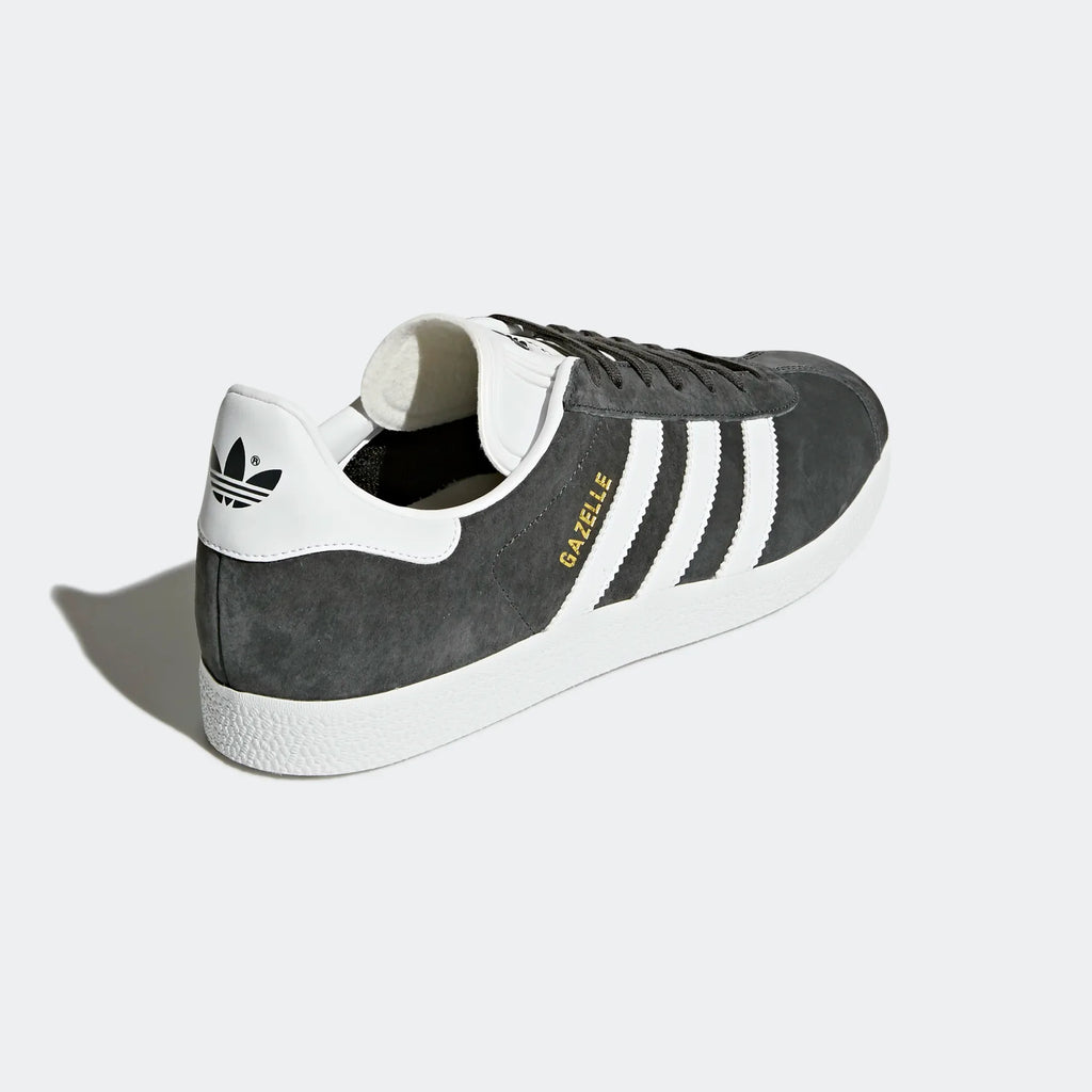 Angled side view of adidas Originals Gazelle Men's sneakers highlighting shape and colour contrast