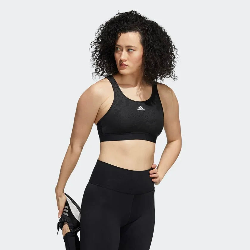 tradesports.co.uk Adidas Women's Believe This Medium Support Workout Bra - Black Main image