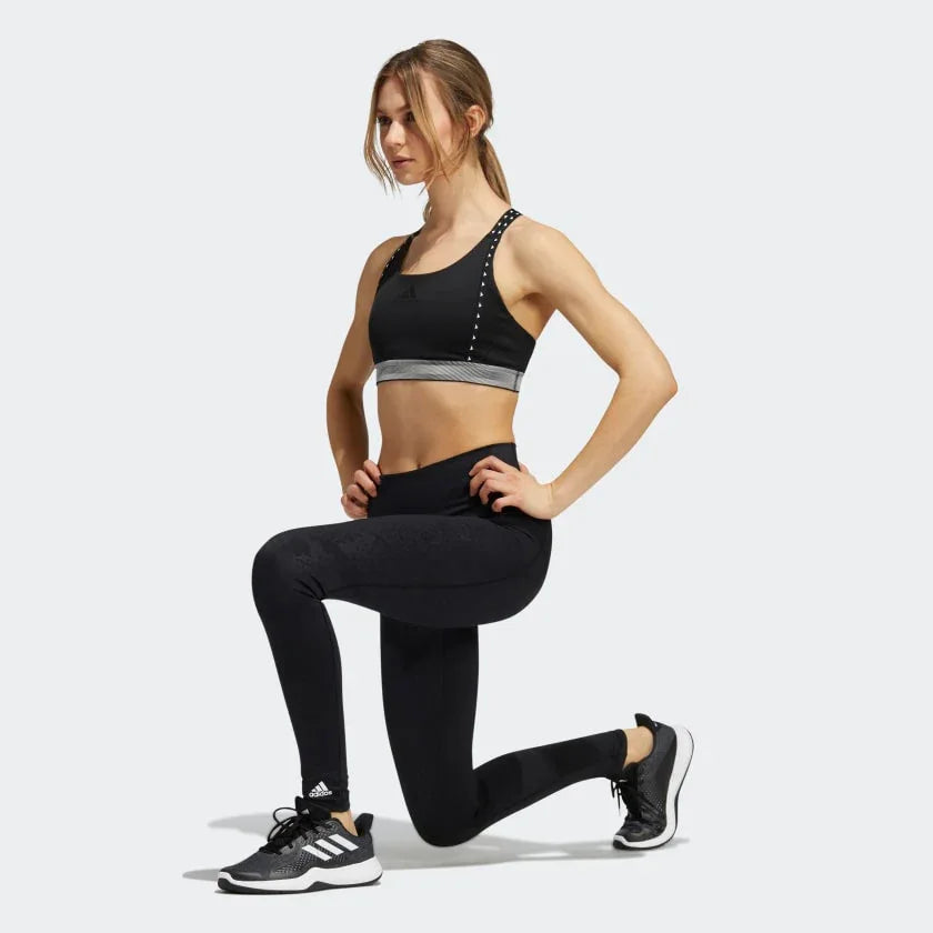 tradesports.co.uk Adidas Women's Believe This Primegreen Camo Leggings - Black Main image