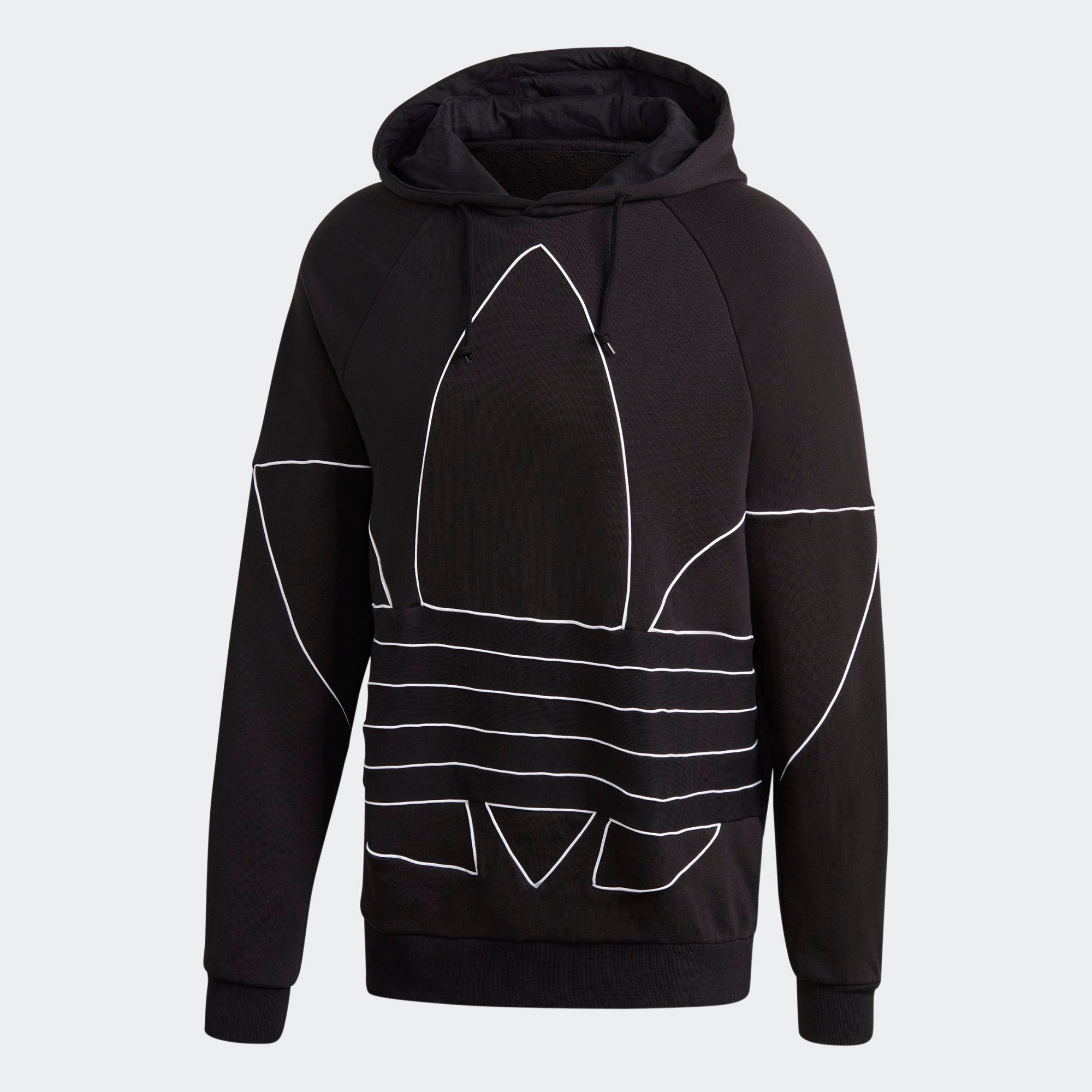 tradesports.co.uk Adidas Originals Men's Big Trefoil Outline Hoodie - Black