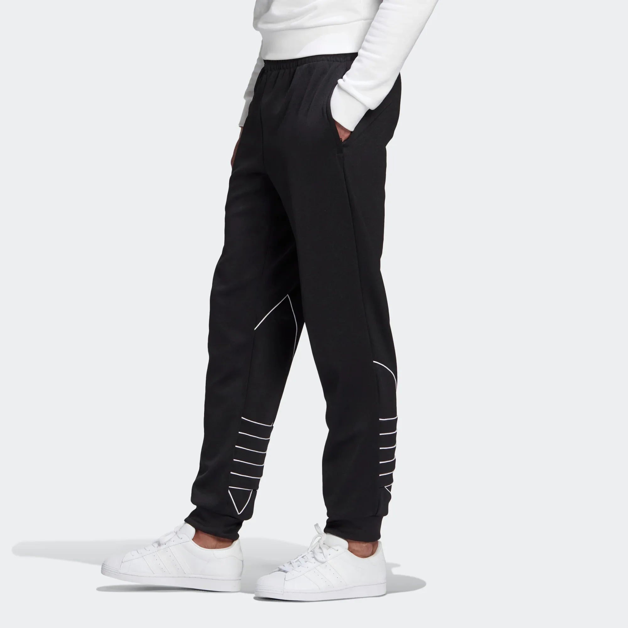 tradesports.co.uk Adidas Originals Men's Big Outline Trefoil Track Pant - Black Main image