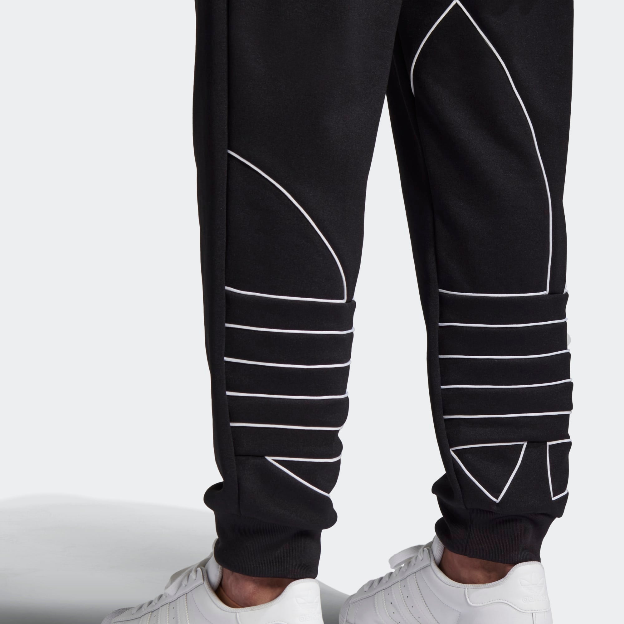 Adidas originals sweat pants with oversized logo new arrivals