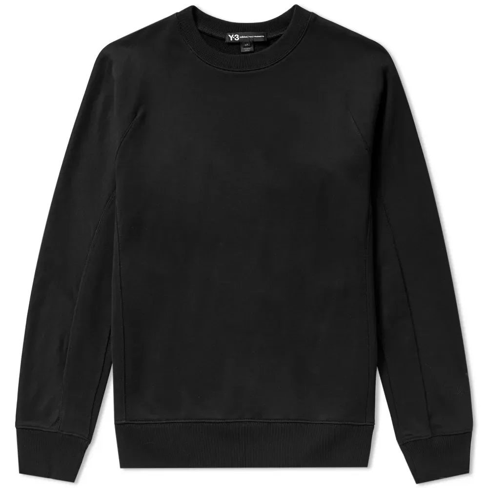 tradesports.co.uk Adidas Y-3 Men's Classic Crew Neck Sweater - Black