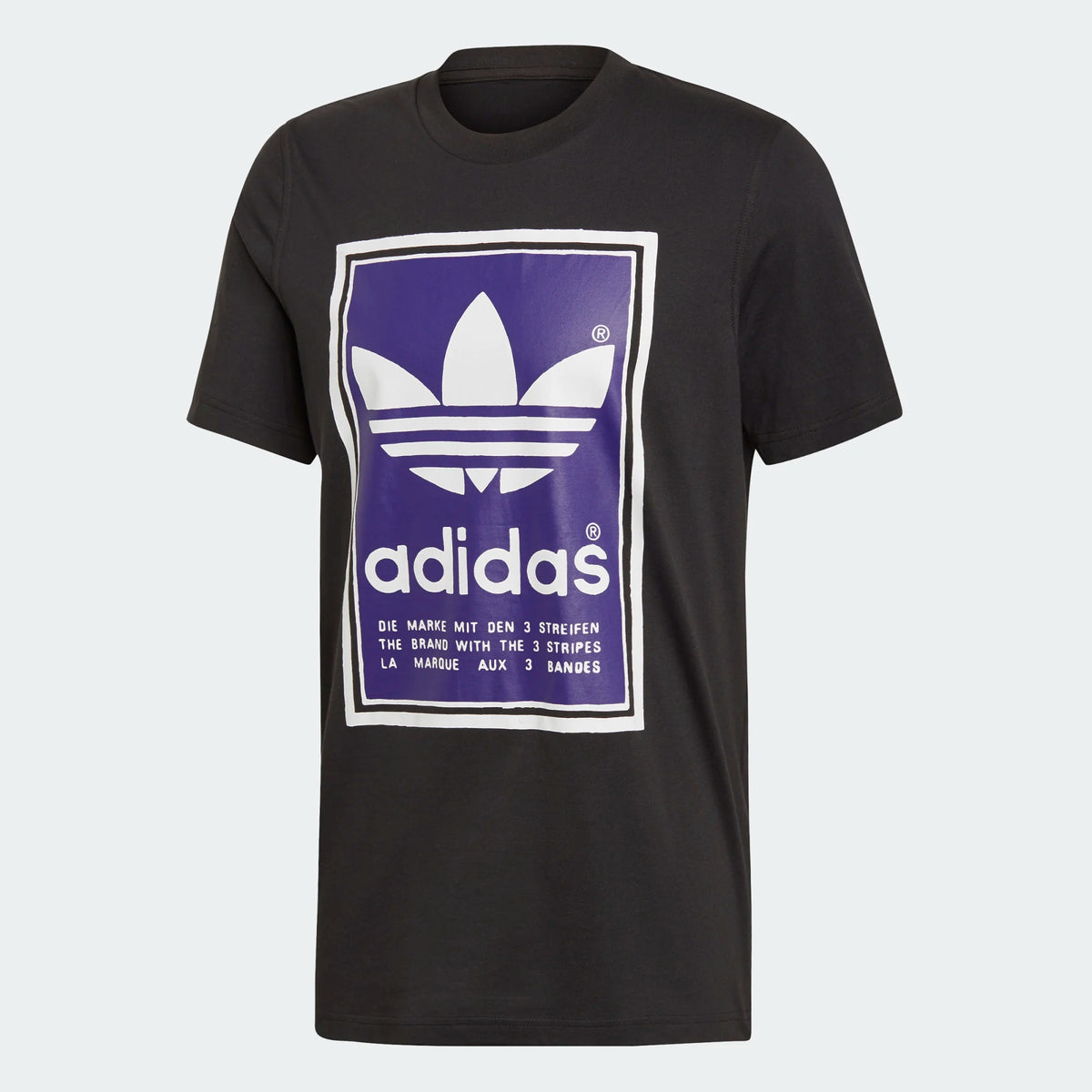 Adidas Originals Men s Filled Label T Shirt Black Trade Sports