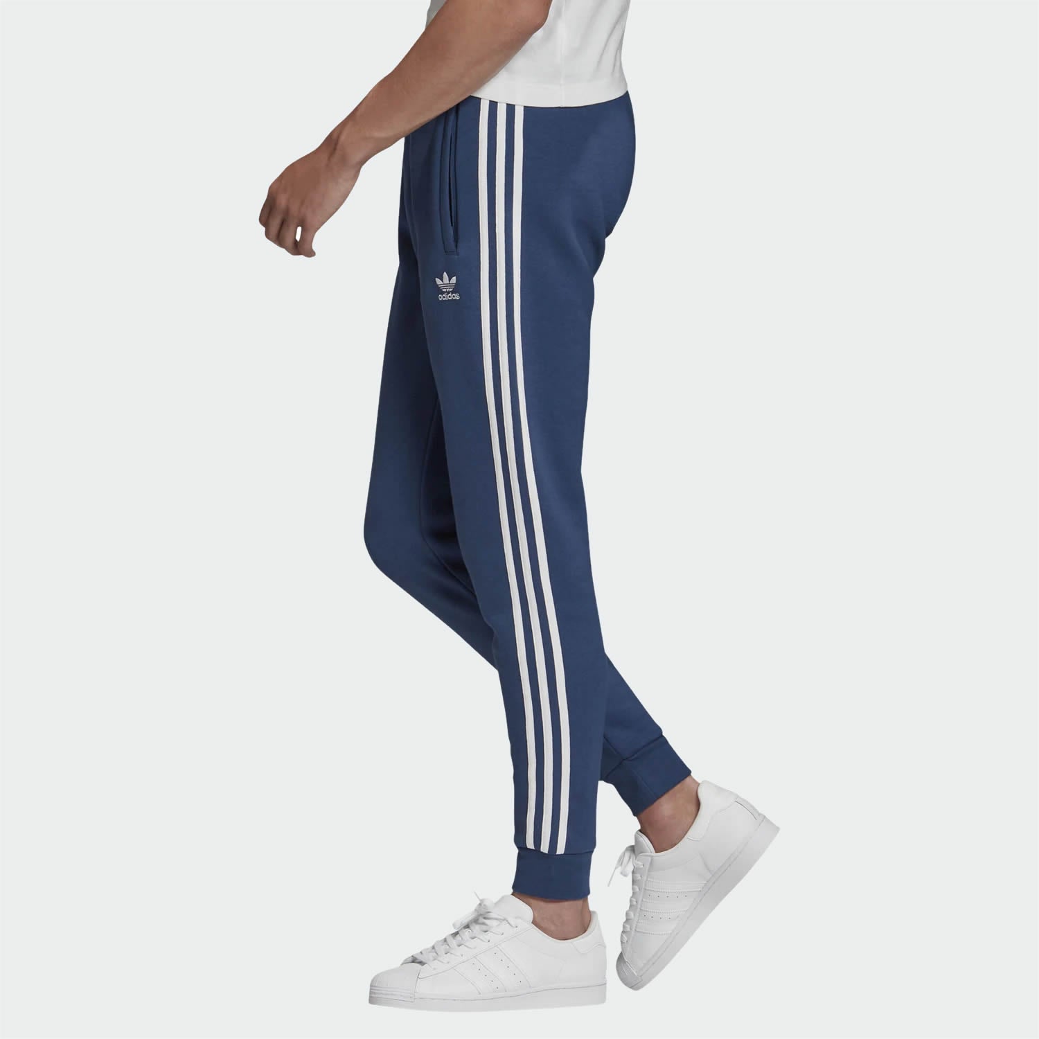tradesports.co.uk adidas 3 Stripe adicolor Fleece Pants - Blue