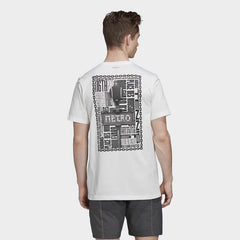 tradesports.co.uk Adidas Men's Paris Graphic Tee Shirt - White