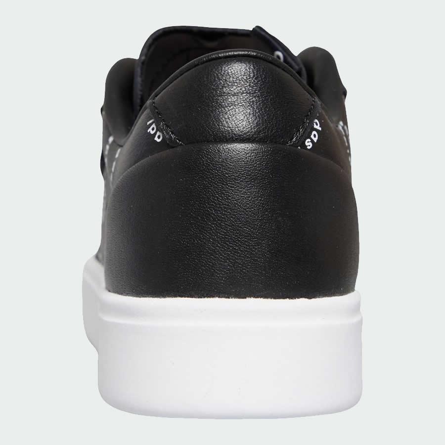 Rear view of the Adidas Originals Sleek Women's trainers, focusing on the heel tab and Adidas branding.