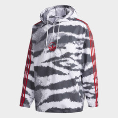 tradesports.co.uk Adidas Originals Men's Zebra Print Anorak Jacket - White