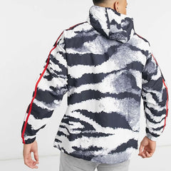 tradesports.co.uk Adidas Originals Men's Zebra Print Anorak Jacket - White