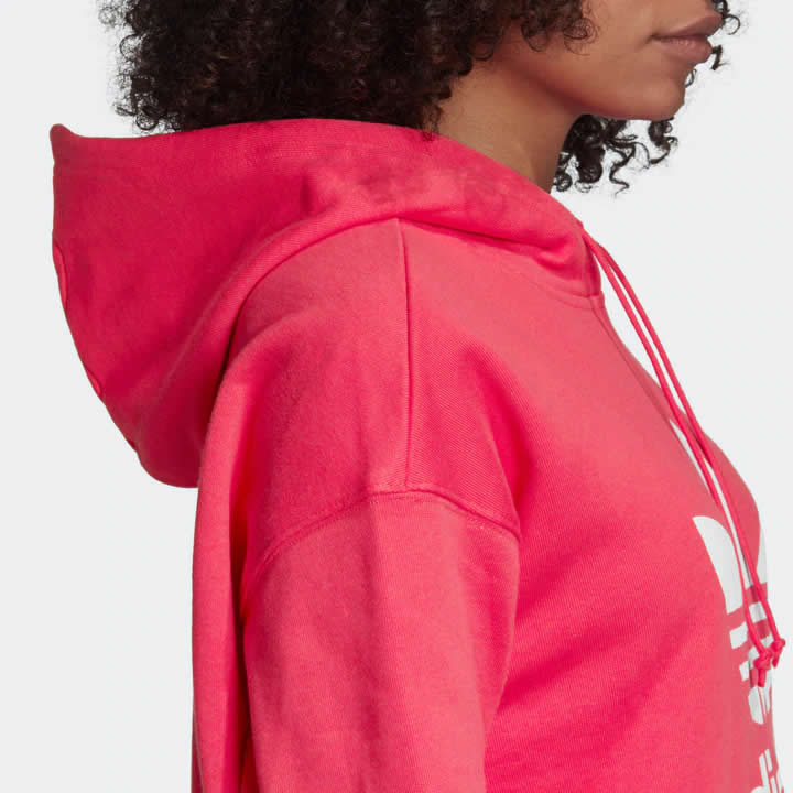 Adidas Originals Women's Adicolor Trefoil Hoodie - Pink