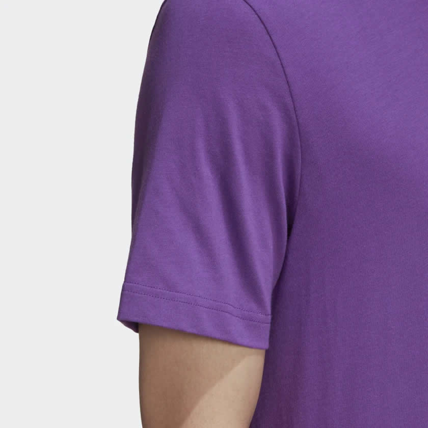 Adidas Originals Men's Essential Trefoil Tee - Purple