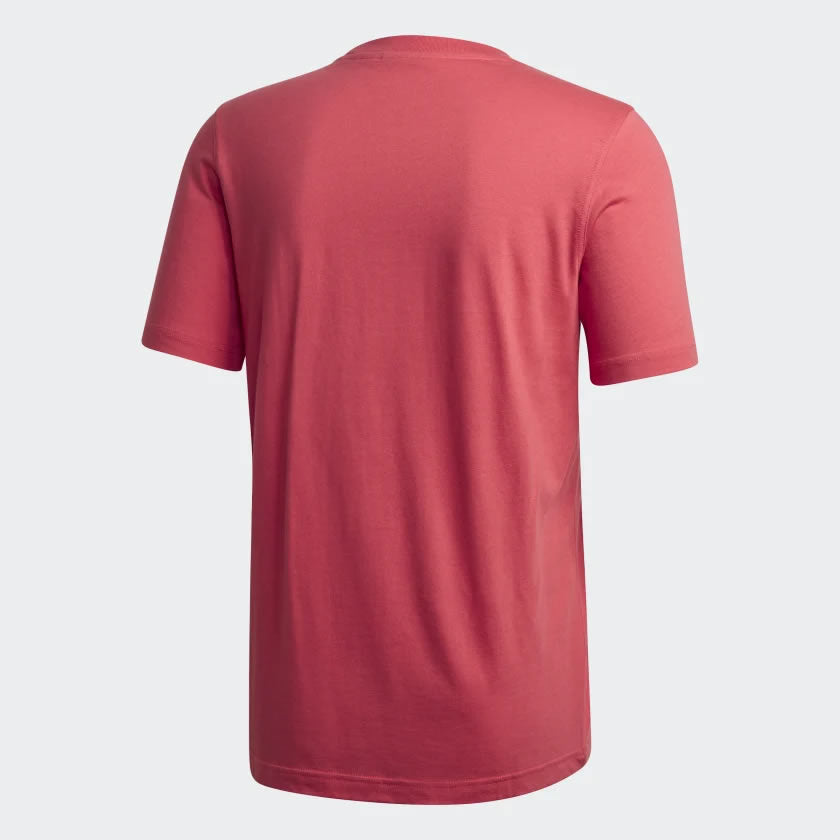 Adidas Originals Men's Size Medium Trefoil Logo Tee - Pink