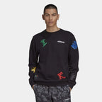 Adidas Originals Men's Goofy Crew Neck Sweatshirt Black GJ0848 UK XS