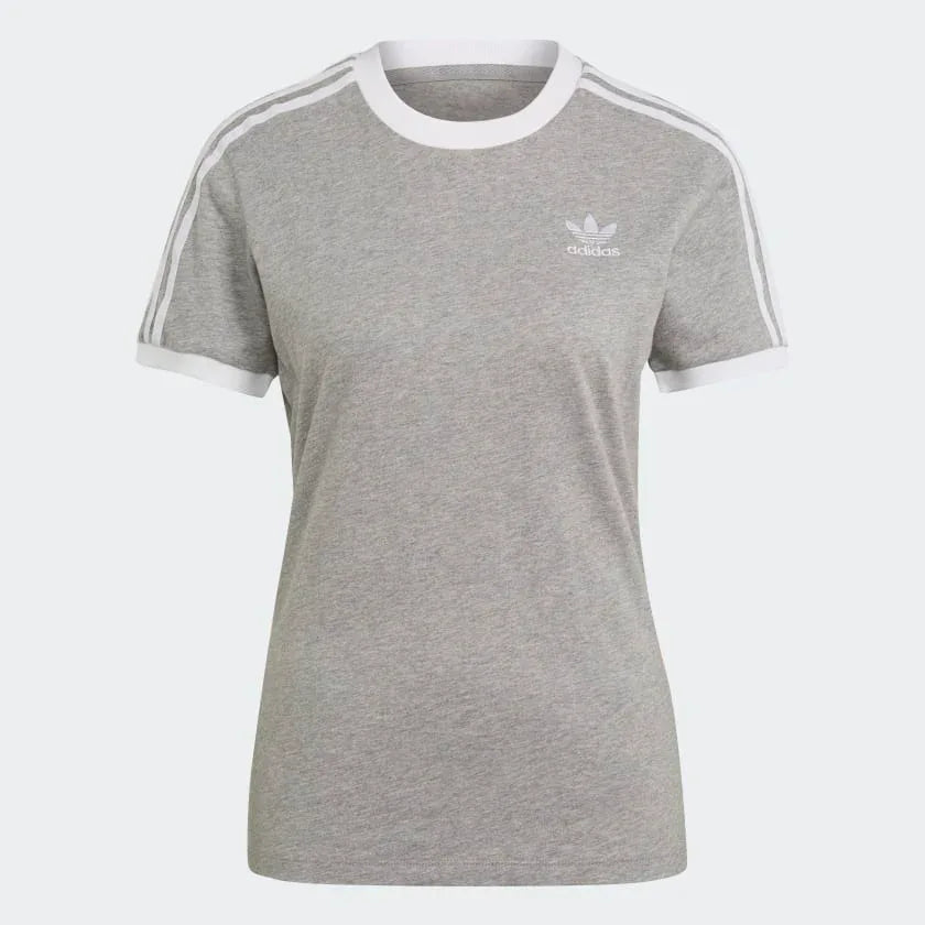 Adidas 3 Stripes T-Shirt Women's  Medium Grey Heather GN2909 Secondary image