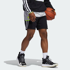 tradesports.co.uk Adidas Men's Trae Young Basketball Shorts - Grey