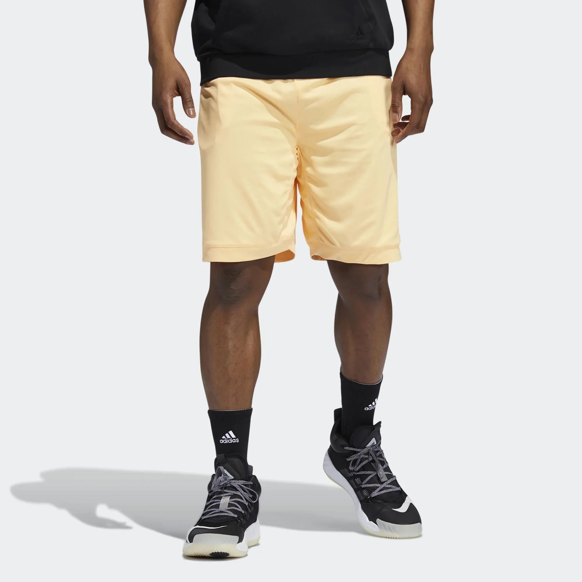 tradesports.co.uk Adidas Men's Donovan Mitchell Sports Shorts - Orange Main image