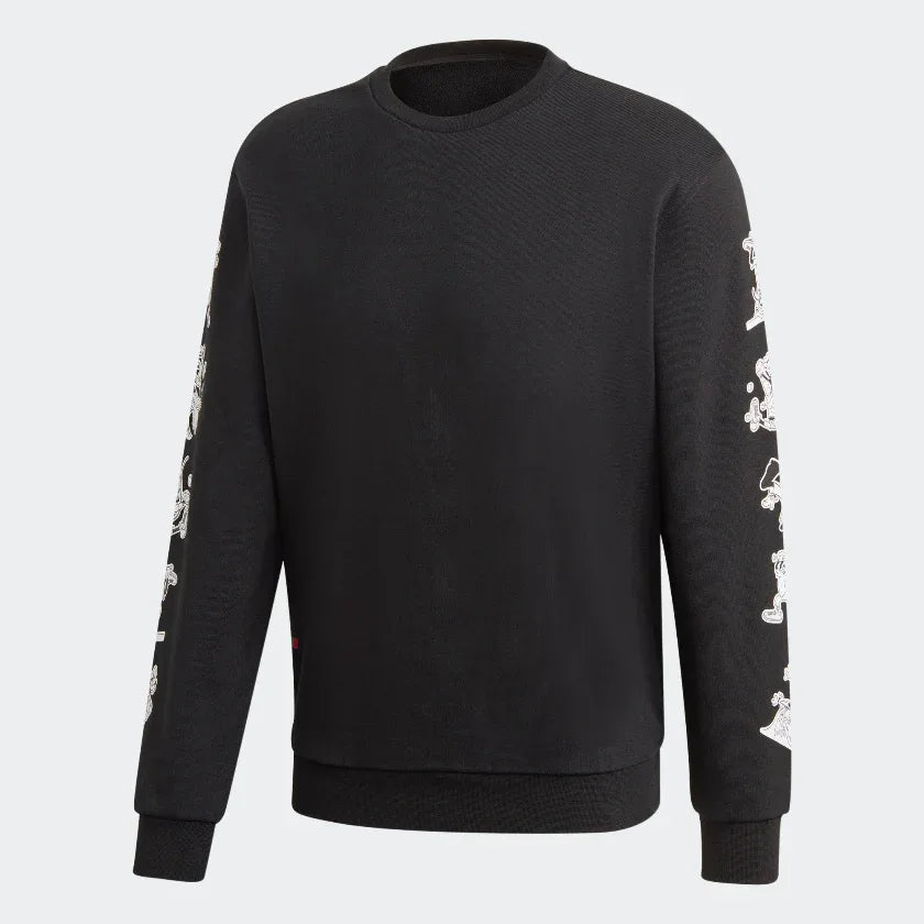 Adidas Originals Men's Goofy Crew Sweatshirt Black GD6025 Secondary image