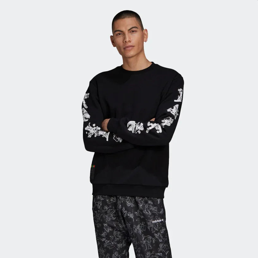 tradesports.co.uk Adidas Originals Men's Goofy Crew Sweatshirt - Black Main image