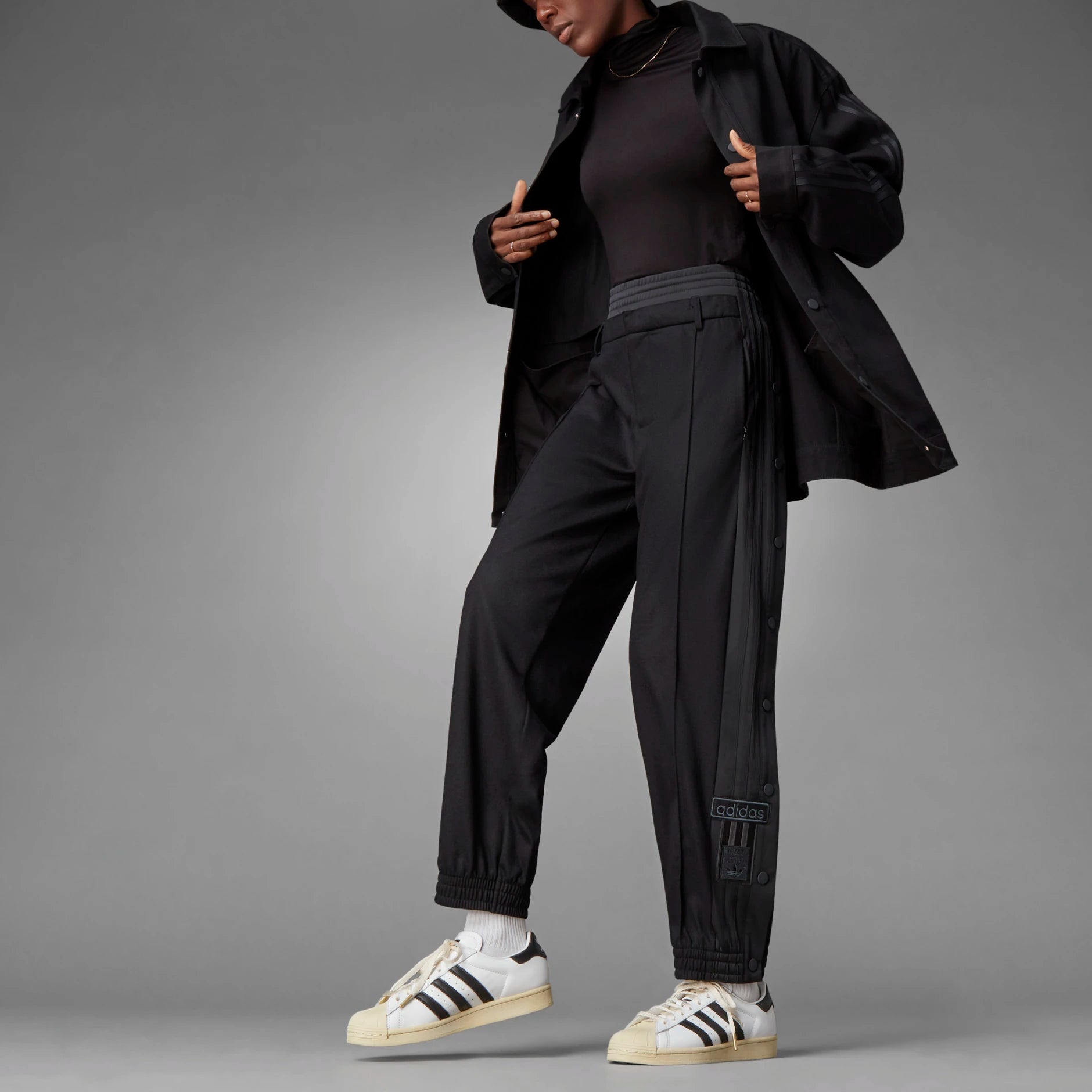 Adidas adibreak black track 2025 pants