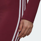 tradesports.co.uk adidas Originals Women's Long Sleeve 3 Stripes Dress - Burgundy