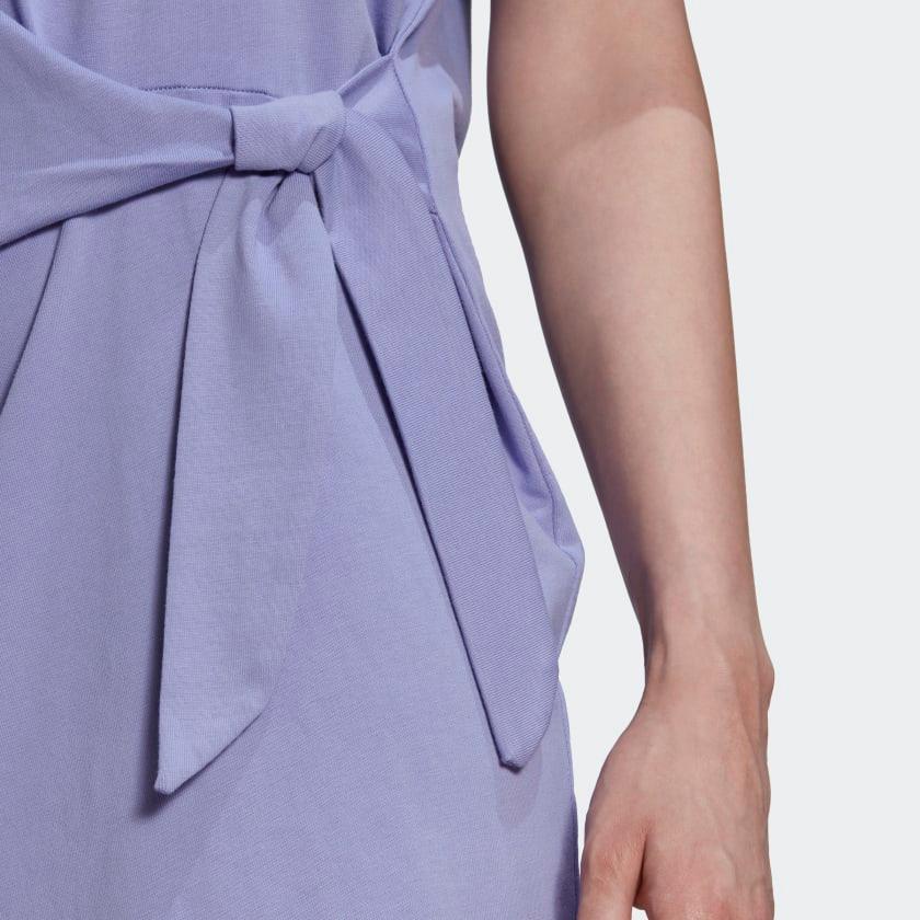 tradesports.co.uk Adidas Women's Knot Wrap Tee Dress HB9505